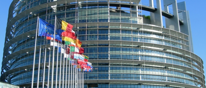 Fotografía de la fachada del Parlamento Europeo