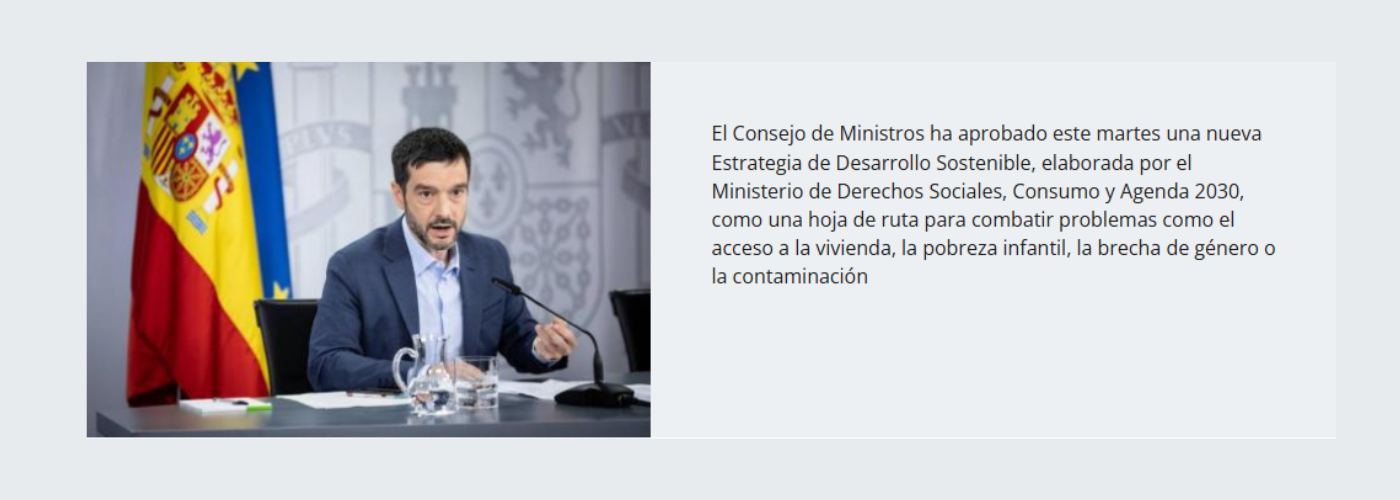 Ministerio de Derechos Sociales, Consumo y Agenda 2030