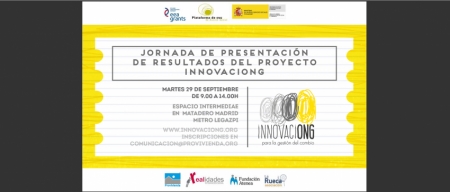 Presentación de resultados del proyecto "InnovaciONG para la gestión del cambio"