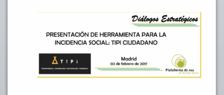 La Plataforma de ONG de Acción Social presenta "TIPI Ciudadano", una herramienta de búsqueda de iniciativas parlamentarias para mejorar la incidencia política de las ONG en nuestro país